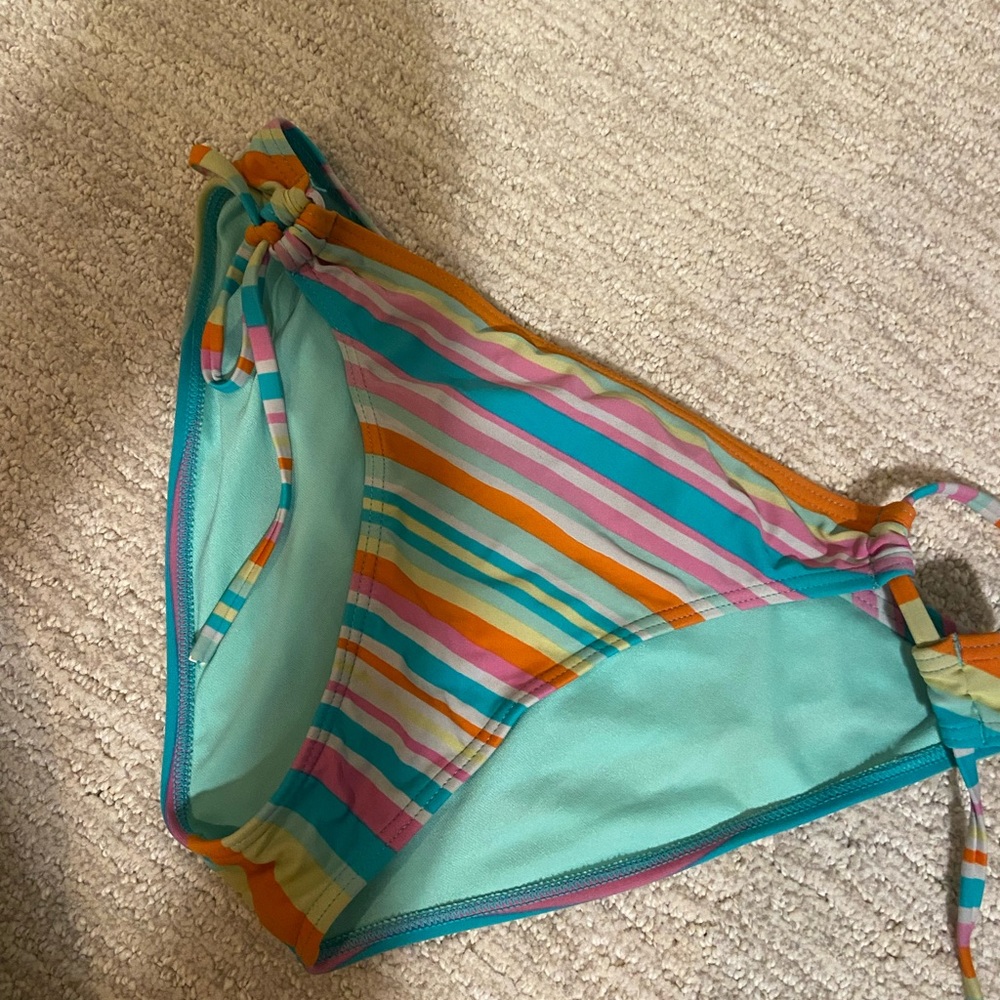 Roxy striped colorful bikini bottoms